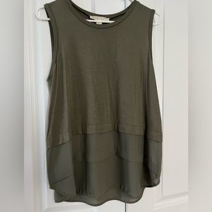 NEW Michael Kors Green Summer Flowy Tank Top